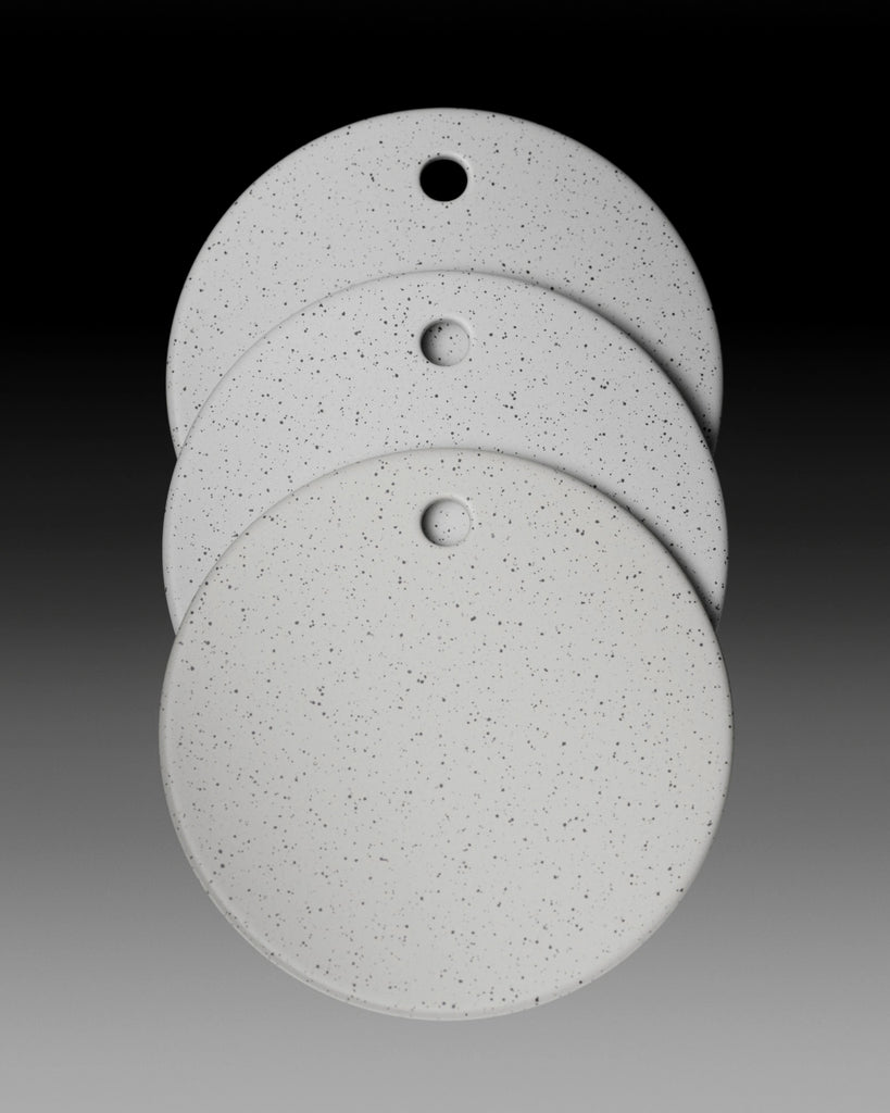 Black Speckled Off White Plastic PBR Texture - Example Scene Visualization | Superellipse