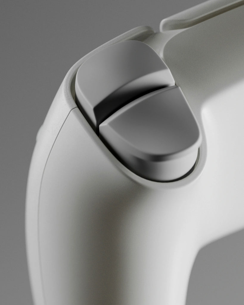 Off White Lightly Worn Plastic PBR Texture - Example Scene Visualization | Superellipse