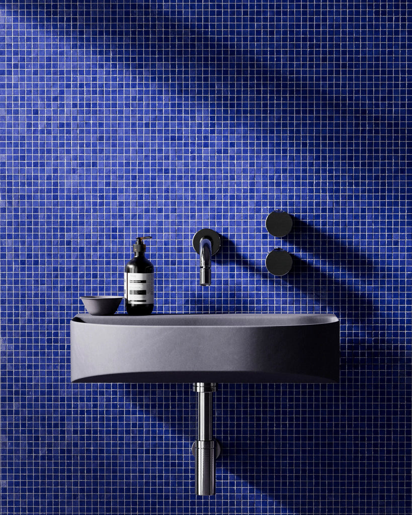 Zellige Royal Blue Mosaic Tile PBR Texture - Example Scene Visualization | Superellipse