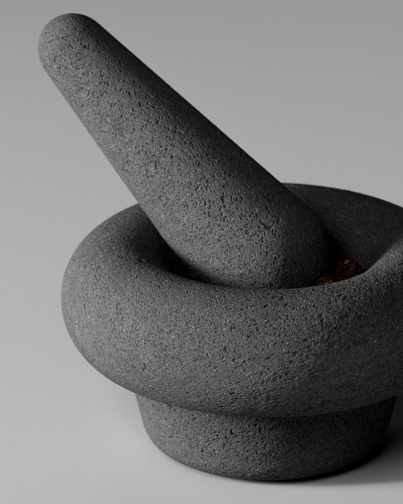Vesicular Basalt Fine Stone Grey PBR Texture - Example Scene Visualization | Superellipse
