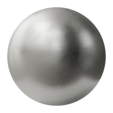 Hand Finished Brushed Silver Metal PBR Texture - Sphere Swatch Preview | Superellipse