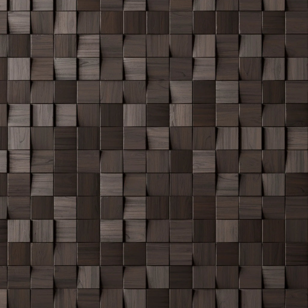Bevelled Square Walnut Wood Panel PBR Texture - Example Scene Visualization | Superellipse