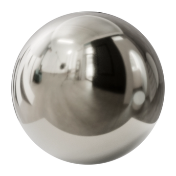 Polished As Cast Platinum Metal PBR Texture - Sphere Swatch Preview | Superellipse