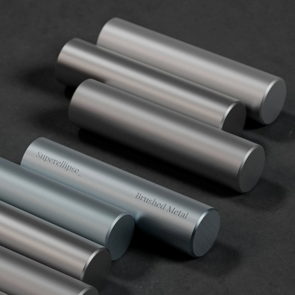 Rough Brushed Zinc Metal PBR Texture - Example Scene Visualization | Superellipse