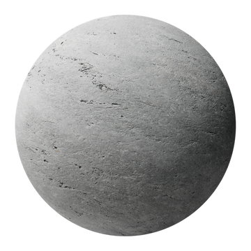 Natural Grey Stone Slab Unfinished PBR Texture - Sphere Swatch Preview | Superellipse
