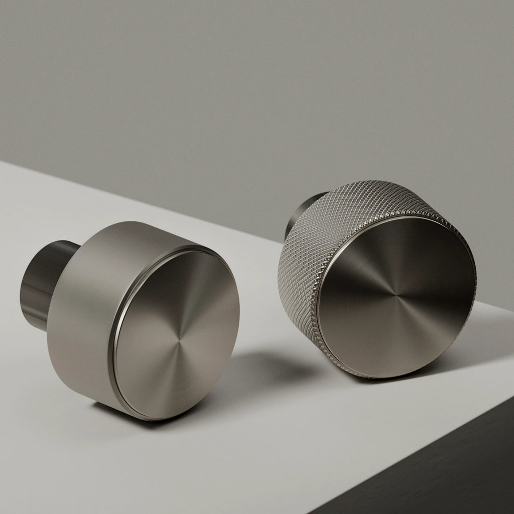Radial Brushed Buffed Platinum Metal PBR Texture - Example Scene Visualization | Superellipse