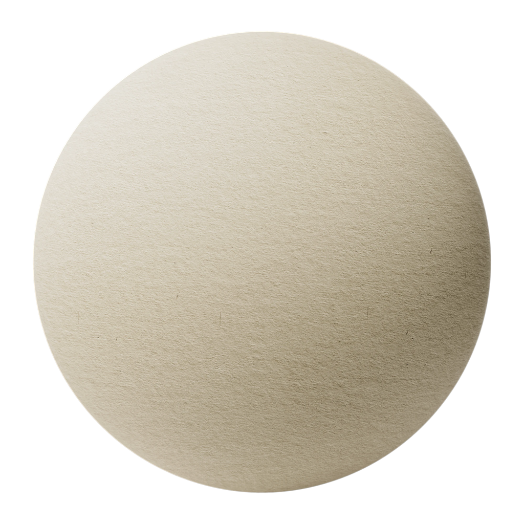 Handmade Beige Pulp Paper PBR Texture - Sphere Swatch Preview | Superellipse