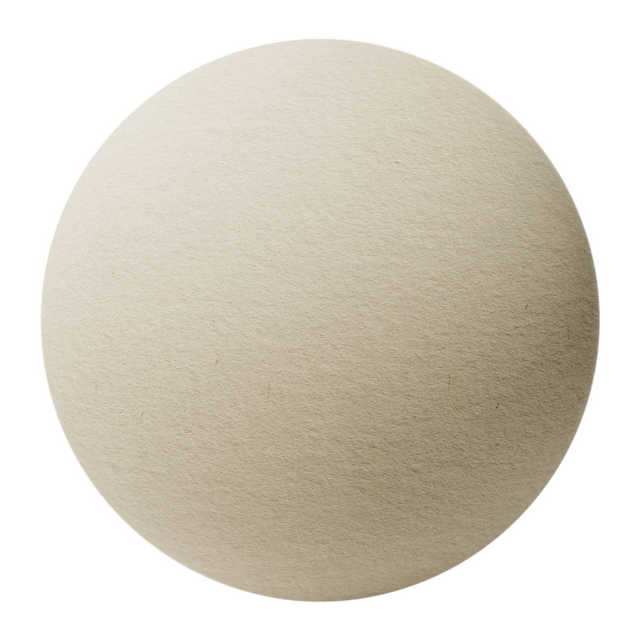 Handmade Beige Pulp Paper PBR Texture - Sphere Swatch Preview | Superellipse
