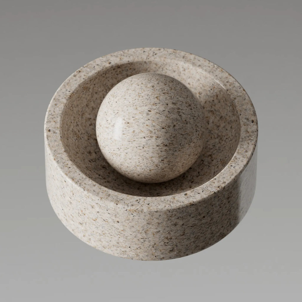 Giallo Fantasia Beige Granite Slab PBR Texture - Example Scene Visualization | Superellipse