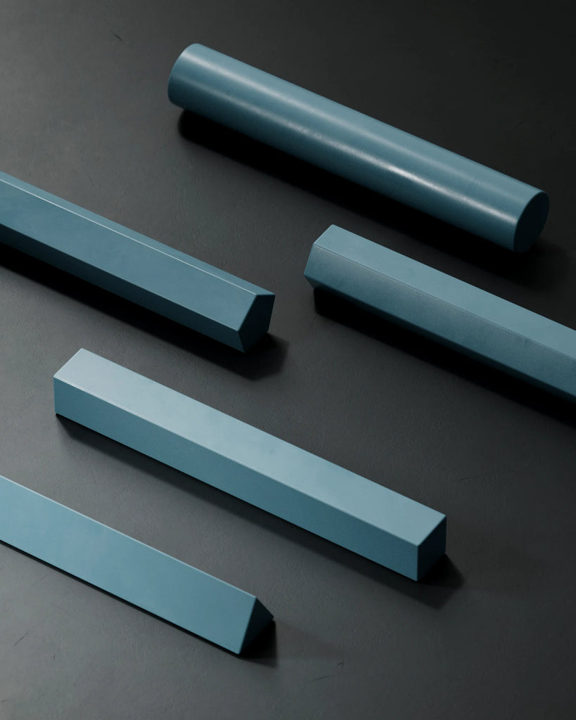 Sloe Blue Smudged Plastic PBR Texture - Example Scene Visualization | Superellipse