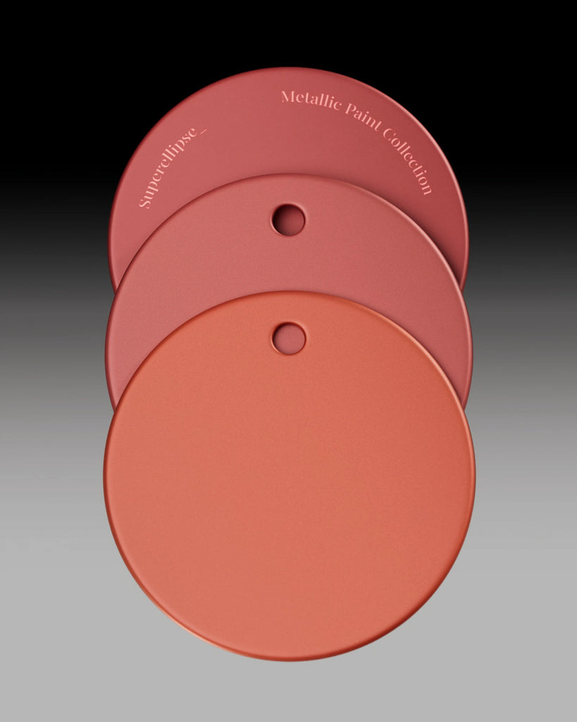 Racing Red Metallic Satin Paint PBR Texture - Example Scene Visualization | Superellipse