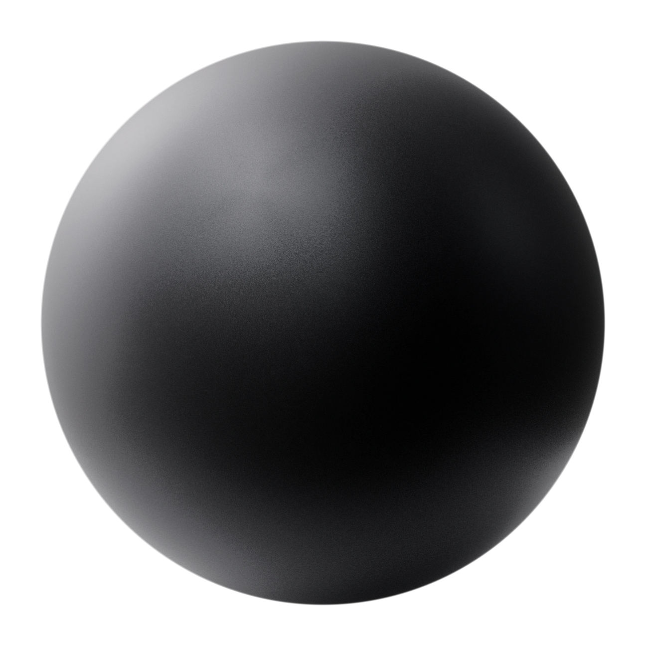 Onyx Black Metallic Satin Paint PBR Texture - Sphere Swatch Preview | Superellipse