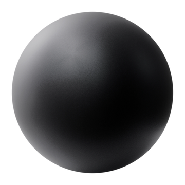 Onyx Black Metallic Satin Paint PBR Texture - Sphere Swatch Preview | Superellipse