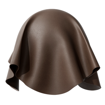 Aniline Full Grain Leather Tan Brown PBR Texture - Sphere Swatch Preview | Superellipse