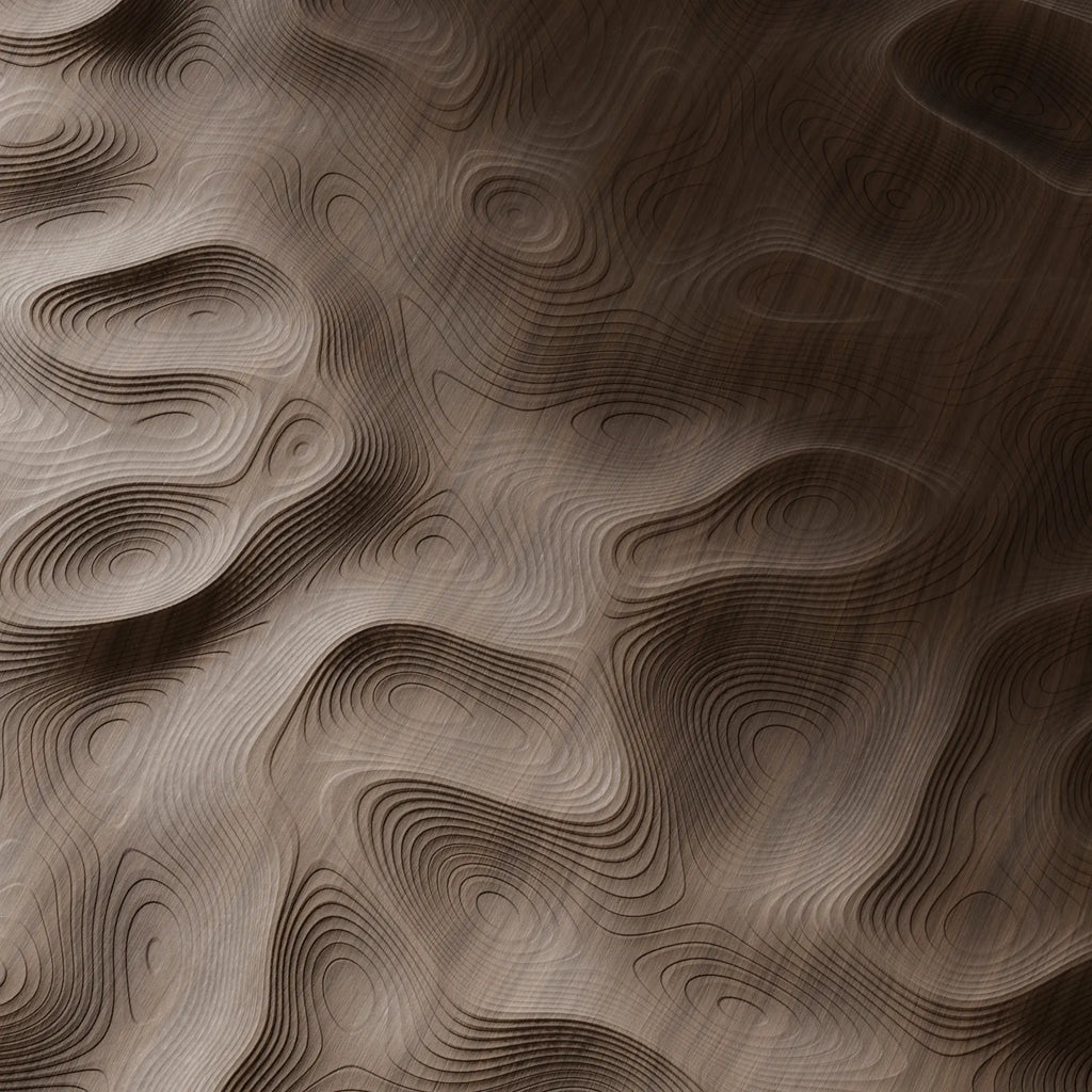 Raw Milled Oak Wood Unfinished PBR Texture - Example Scene Visualization | Superellipse