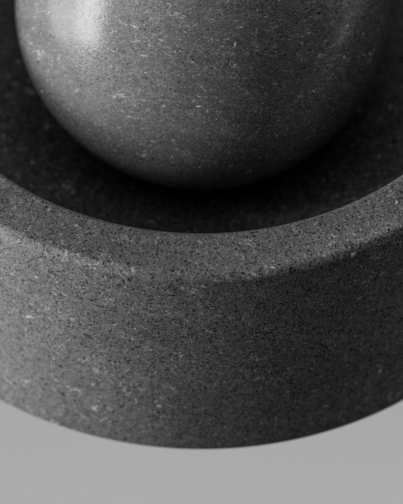 Basalt Stone Grey Fine Grain PBR Texture - Example Scene Visualization | Superellipse