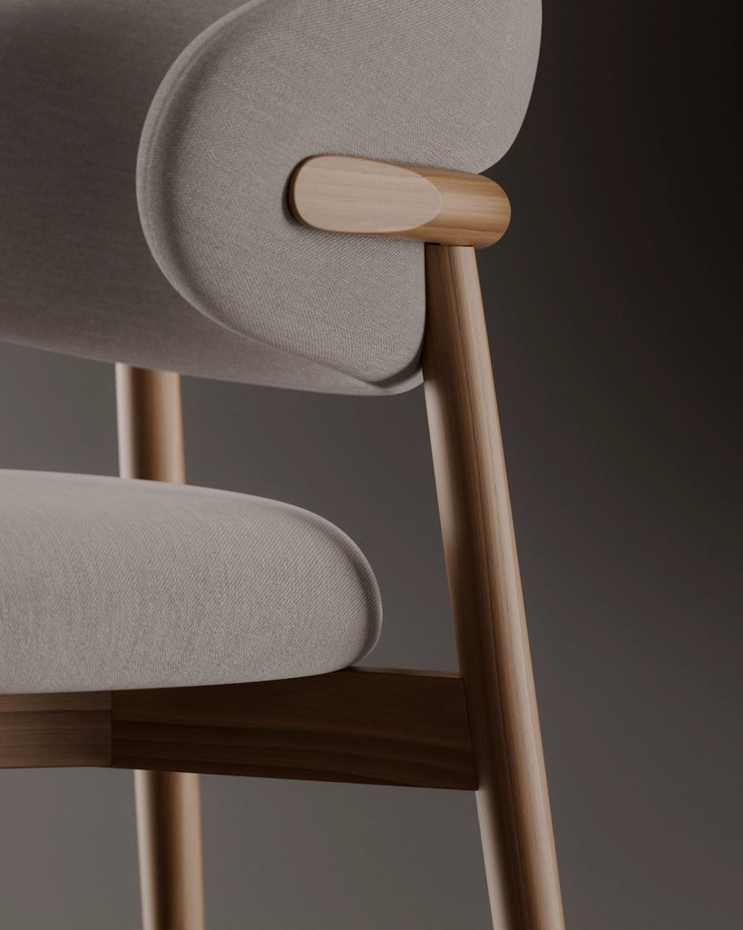 Walnut Crown Cut Veneer Oiled Finish PBR Texture - Example Scene Visualization | Superellipse