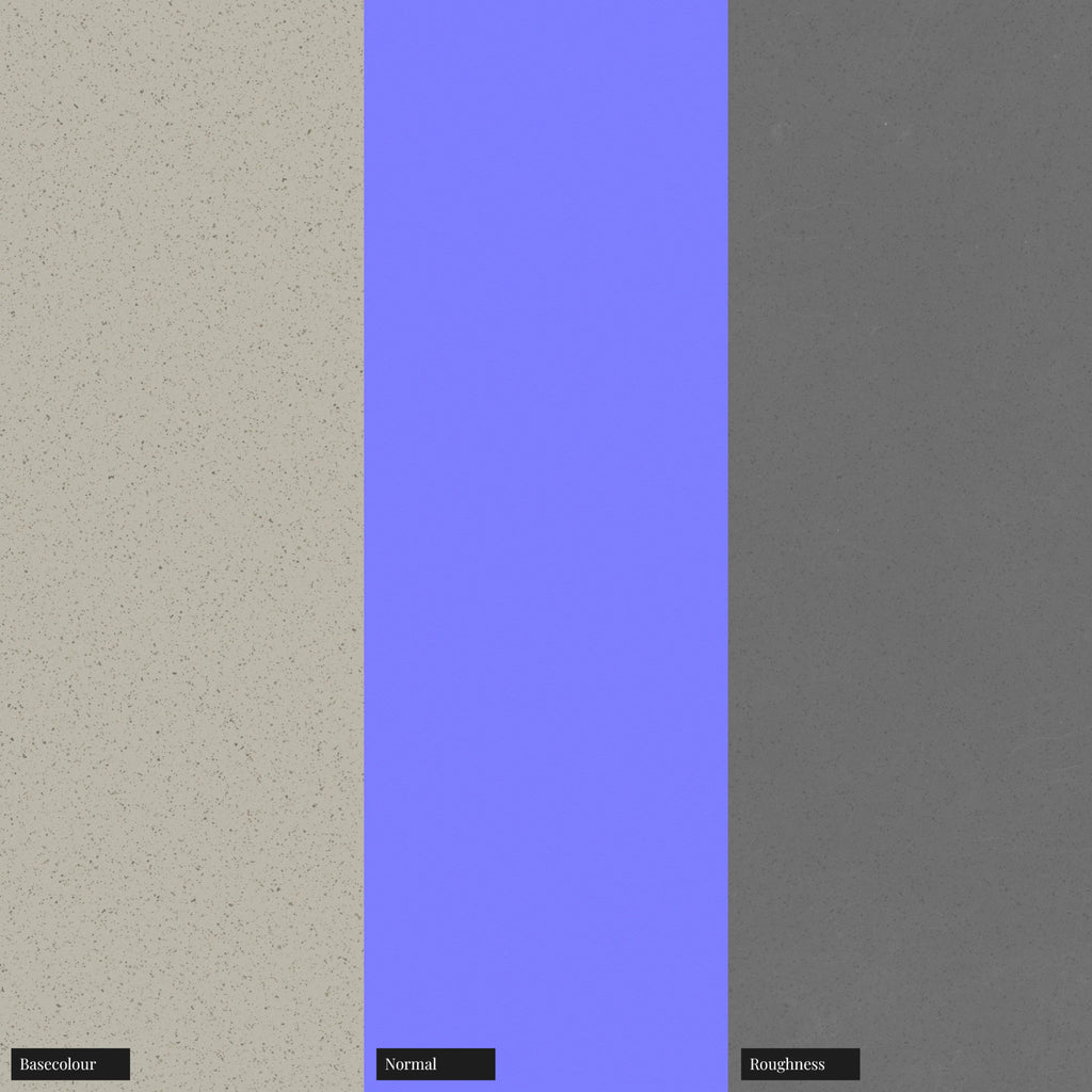 Fine Brown Speckled Grey Plastic PBR Texture - Example Scene Visualization | Superellipse