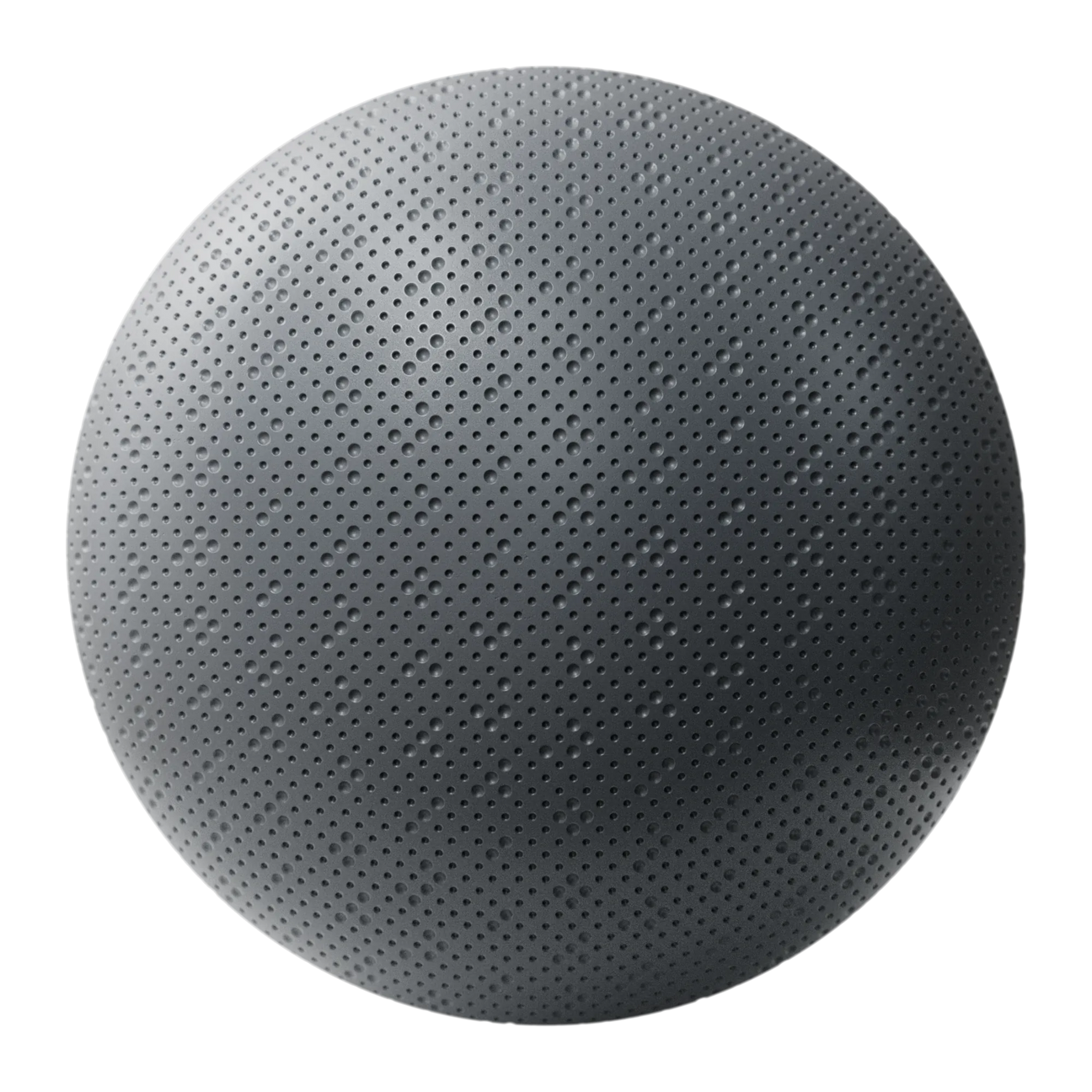 Asymmetric Circle Grid Textured Plastic PBR Texture - Sphere Swatch Preview | Superellipse