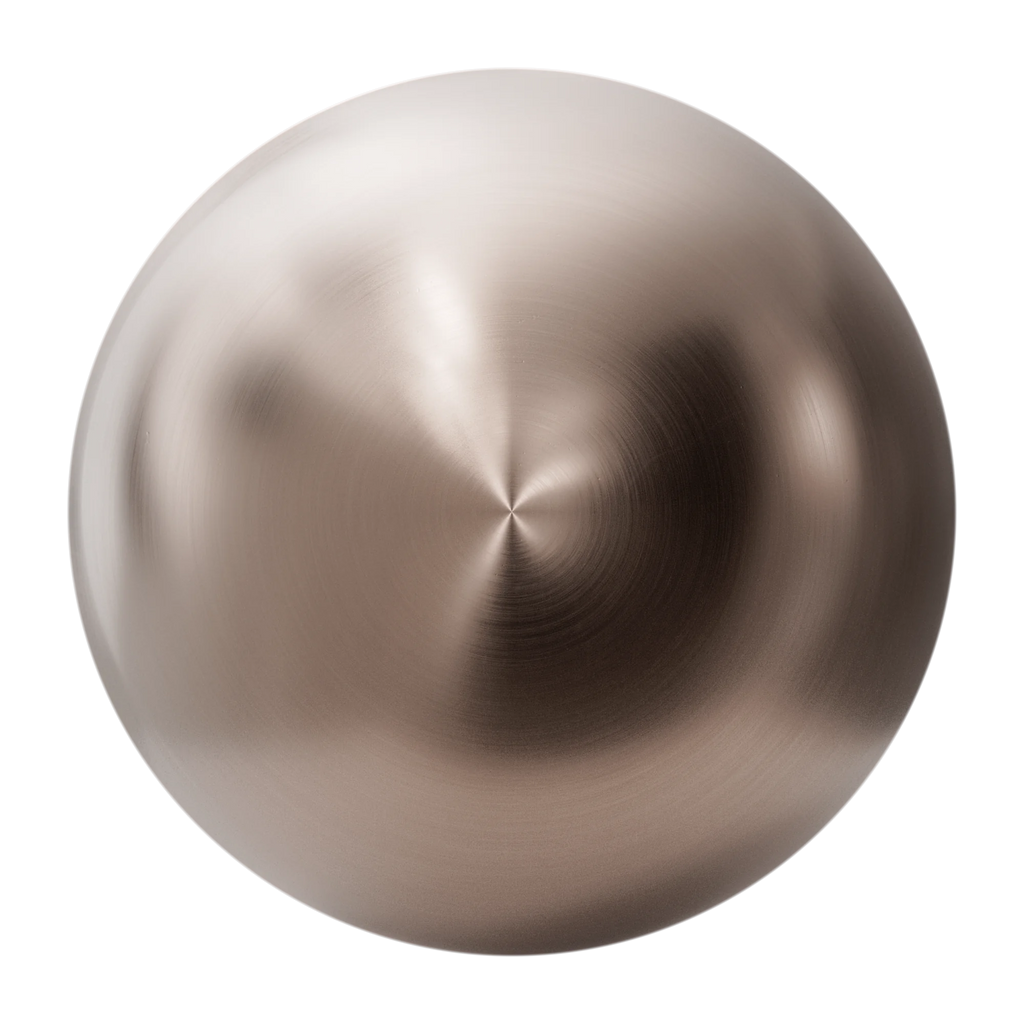Radial Brushed Copper Metal PBR Texture - Sphere Swatch Preview | Superellipse