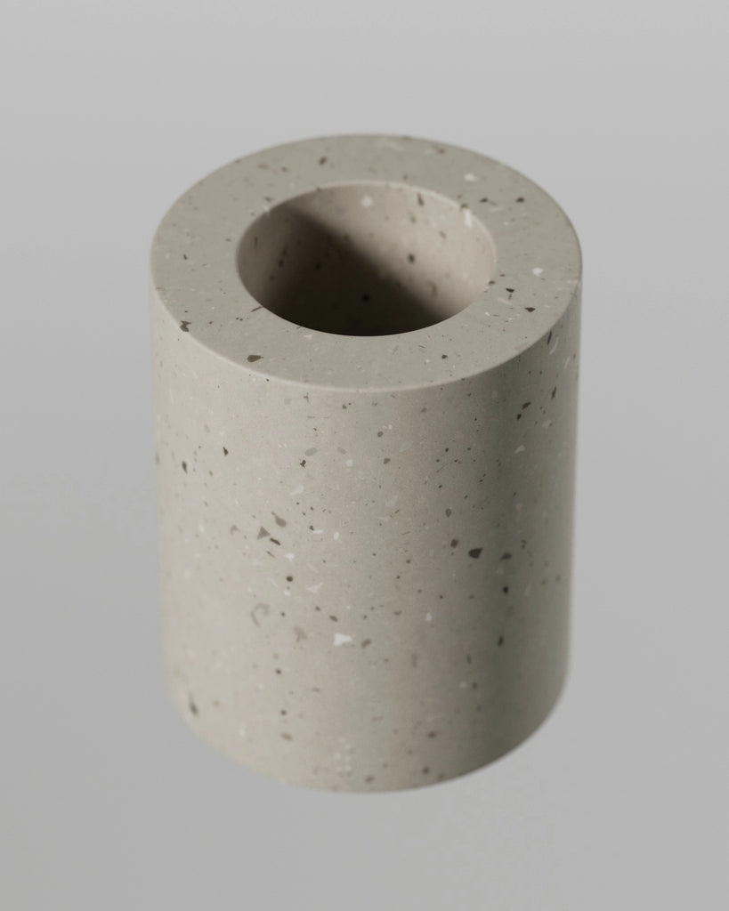 Light Grey Ceramic Terrazzo Small Aggregates PBR Texture - Example Scene Visualization | Superellipse