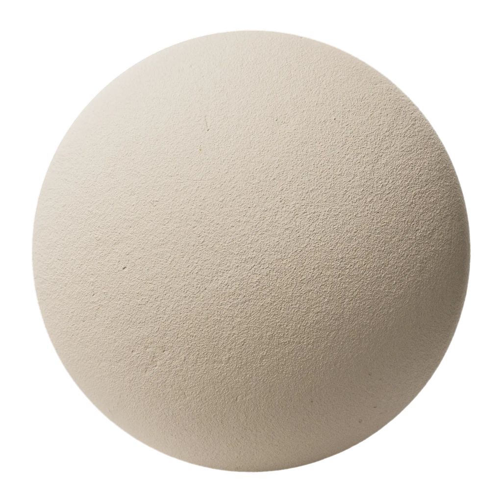 Natural Pozzolans Clay Finishing Plaster PBR Texture - Sphere Swatch Preview | Superellipse