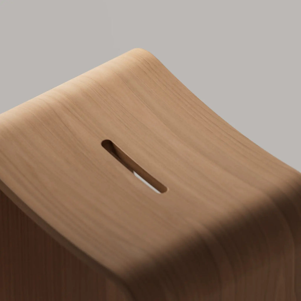 Red Oak Crown Cut Wood Veneer PBR Texture - Example Scene Visualization | Superellipse
