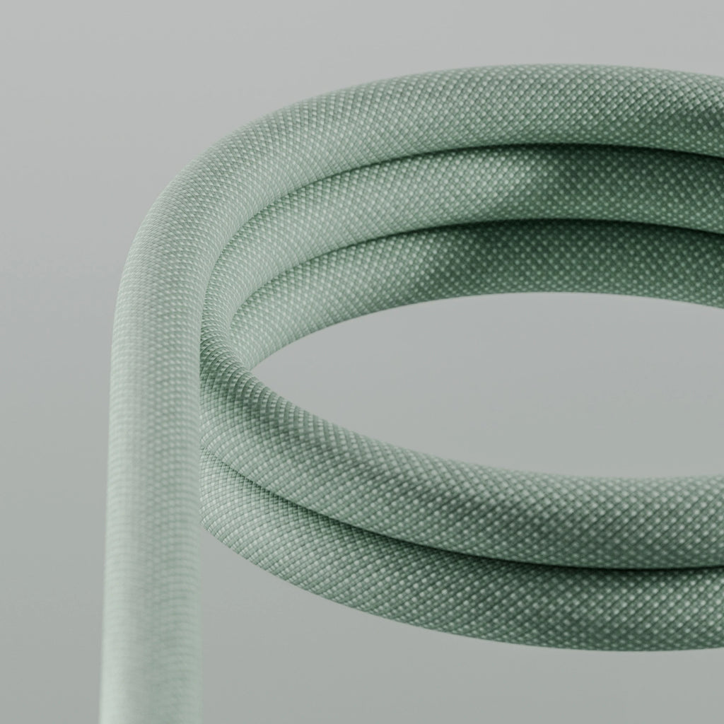 Green iMac Nylon Braided Cord PBR Texture - Example Scene Visualization | Superellipse