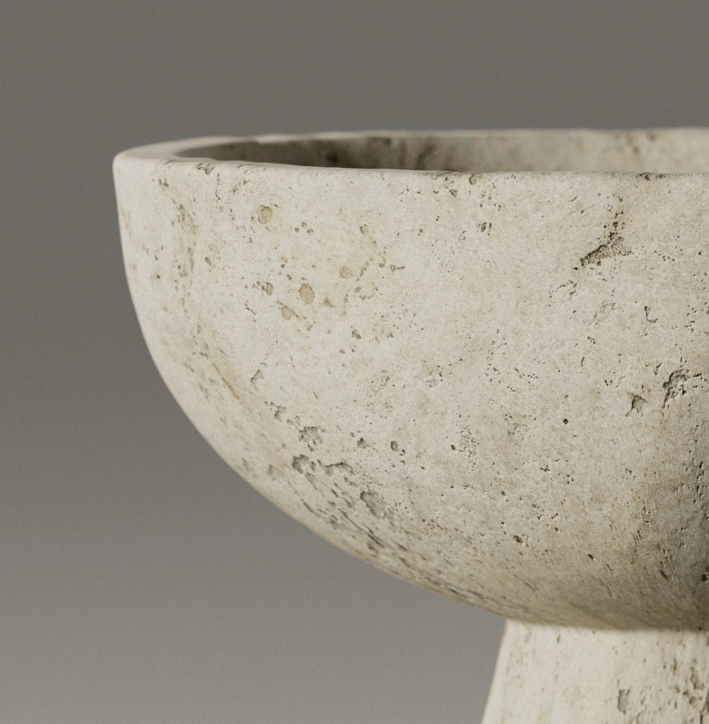 Moca Creme Unfinished Limestone PBR Texture - Example Scene Visualization | Superellipse