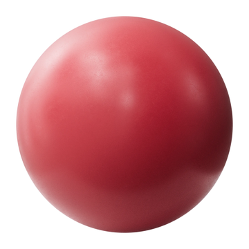 Raspberry Red Heavily Damaged Plastic PBR Texture - Sphere Swatch Preview | Superellipse
