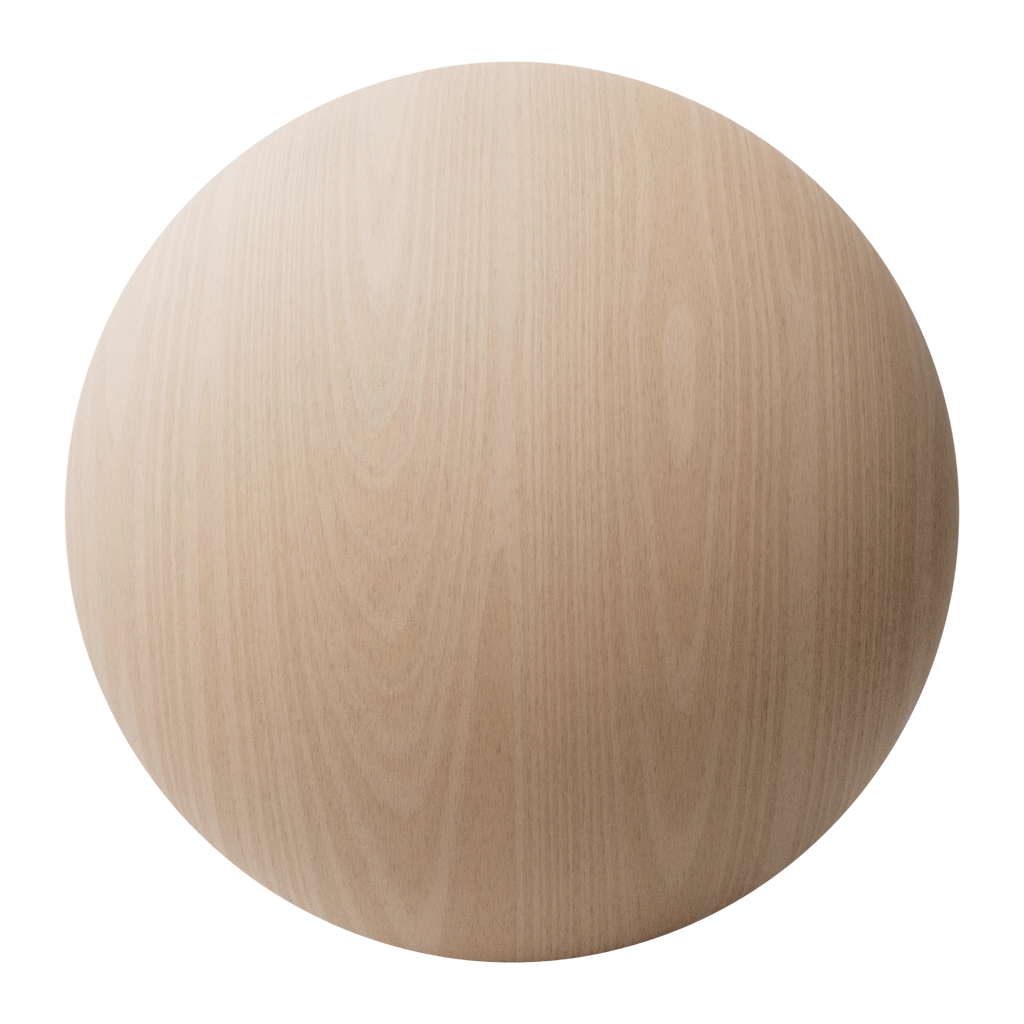 Beech Crown Cut Veneer Wood PBR Texture - Sphere Swatch Preview | Superellipse