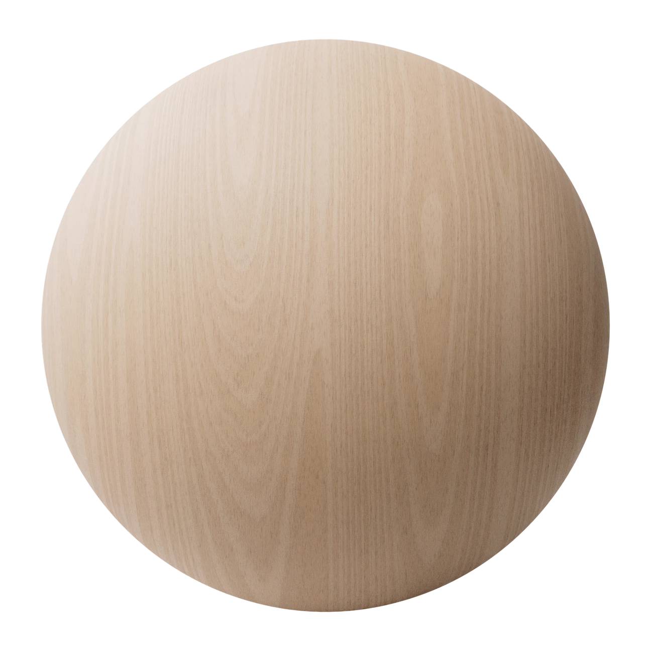 Beech Crown Cut Veneer Wood PBR Texture - Sphere Swatch Preview | Superellipse