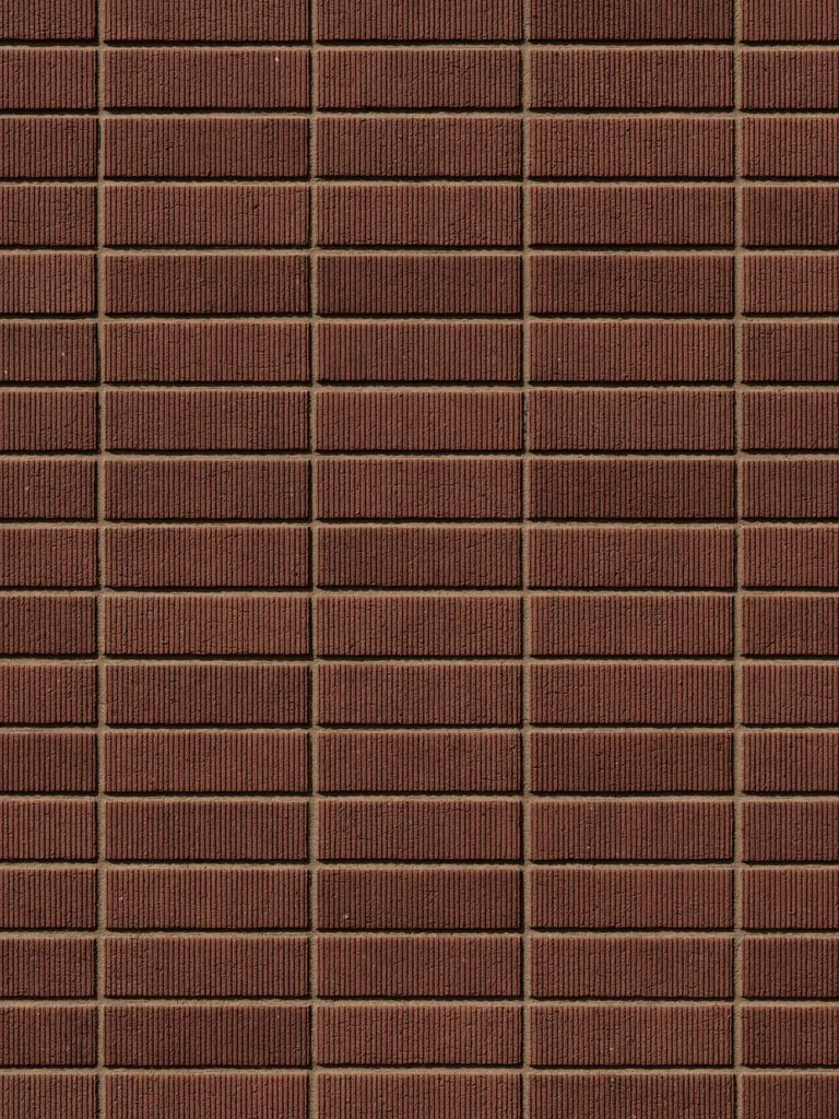 Ribbed Carlton Red Brick Stack Bond PBR Texture - Example Scene Visualization | Superellipse