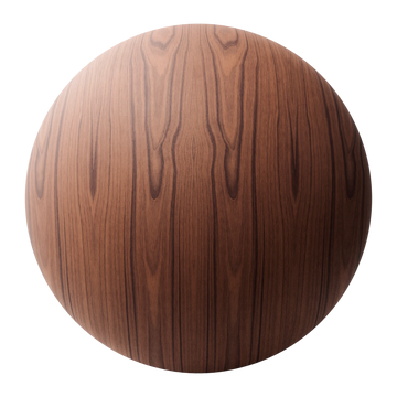 Rosewood Book Matched Oiled Veneer Wood PBR Texture - Sphere Swatch Preview | Superellipse