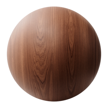 Australian Red Mahogany Crown Cut Veneer Wood PBR Texture - Sphere Swatch Preview | Superellipse