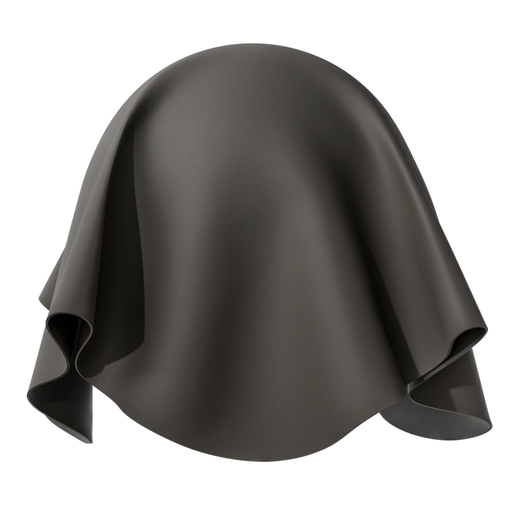 Faux Leather Fine Grain Anthracite PBR Texture - Sphere Swatch Preview | Superellipse