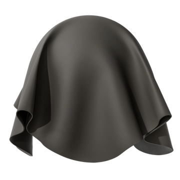 Faux Leather Fine Grain Anthracite PBR Texture - Sphere Swatch Preview | Superellipse