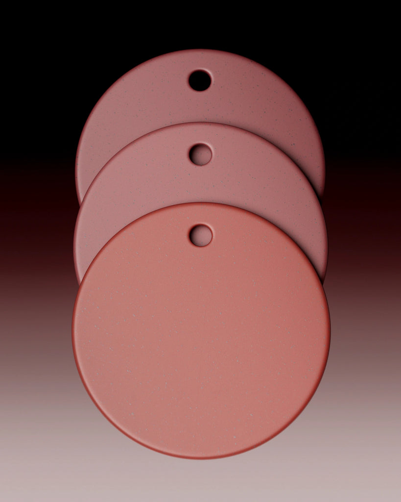 Dark Speckled Winery Red Plastic PBR Texture - Example Scene Visualization | Superellipse