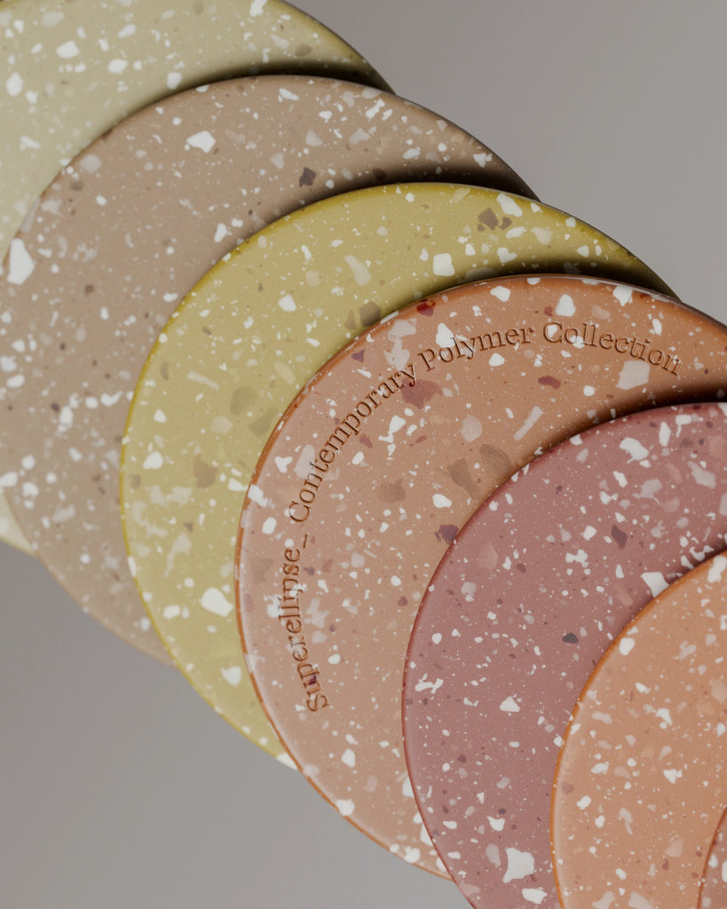 Sienna Terrazzo Plastic PBR Texture - Example Scene Visualization | Superellipse
