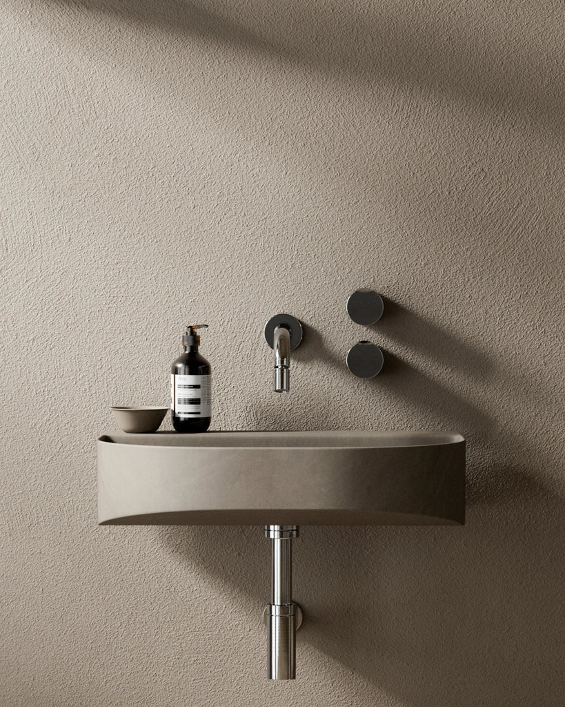 Olive Painted Stucco Facade PBR Texture - Example Scene Visualization | Superellipse