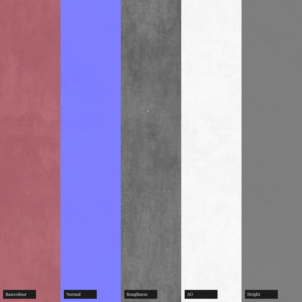 Pigmented Moroccan Tadelakt Plaster PBR Texture - Example Scene Visualization | Superellipse