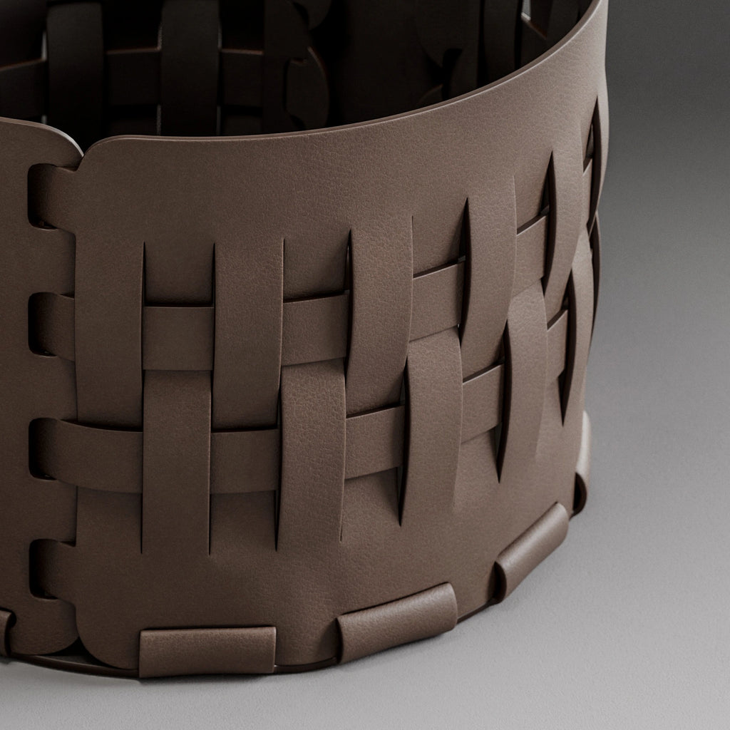 Aniline Full Grain Leather Tan Brown PBR Texture - Example Scene Visualization | Superellipse
