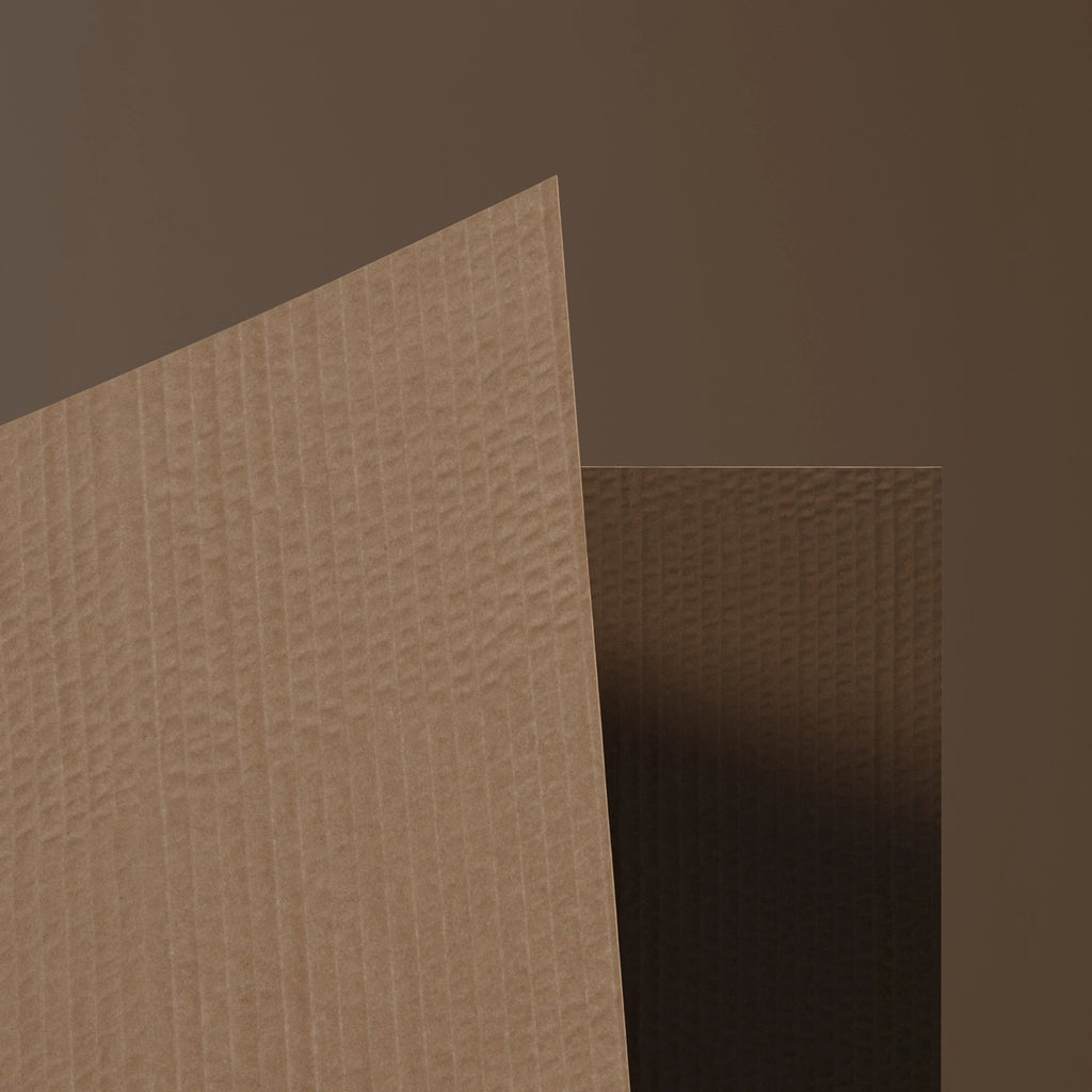 Raw Corrugated Carboard PBR Texture - Example Scene Visualization | Superellipse