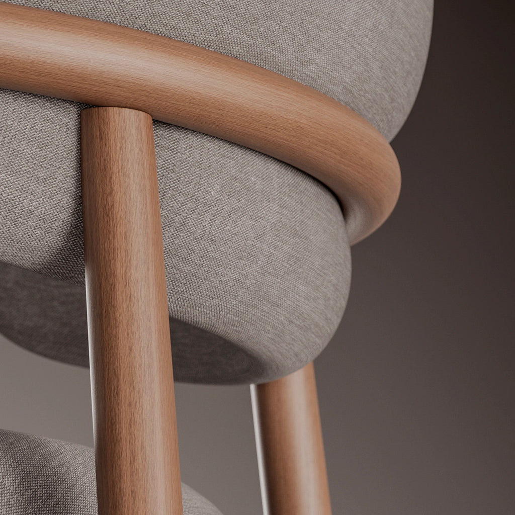 Mahogany Rift Sawn Veneer Wood PBR Texture - Example Scene Visualization | Superellipse