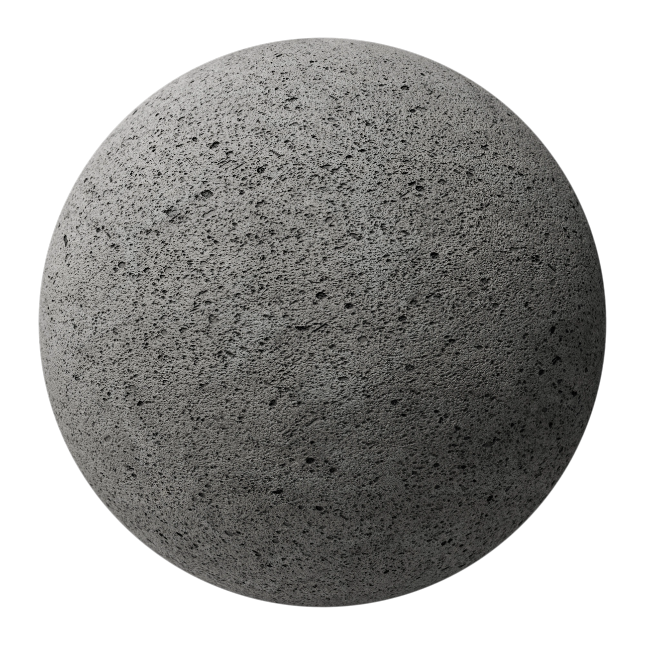 Portugal Grey Fine Pit Limestone PBR Texture - Sphere Swatch Preview | Superellipse