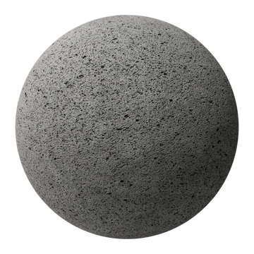 Portugal Grey Fine Pit Limestone PBR Texture - Sphere Swatch Preview | Superellipse