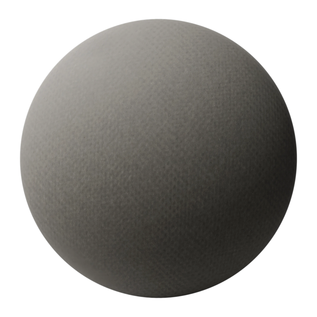 Strathmore Grandee Charcoal Gray Paper PBR Texture - Sphere Swatch Preview | Superellipse