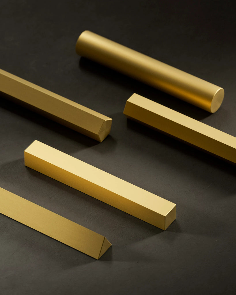 Sandblasted Matte Gold Metal PBR Texture - Example Scene Visualization | Superellipse