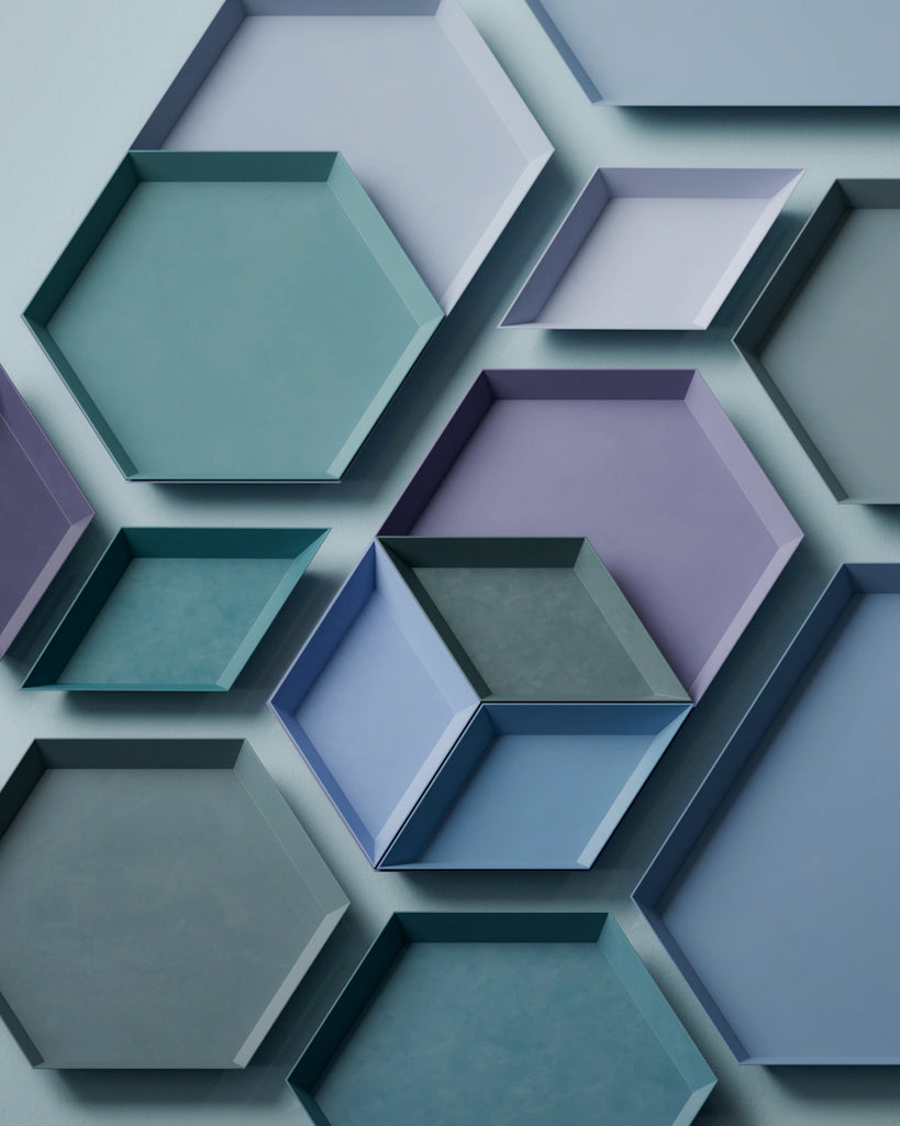 Coppice Teal Smudged Plastic PBR Texture - Example Scene Visualization | Superellipse