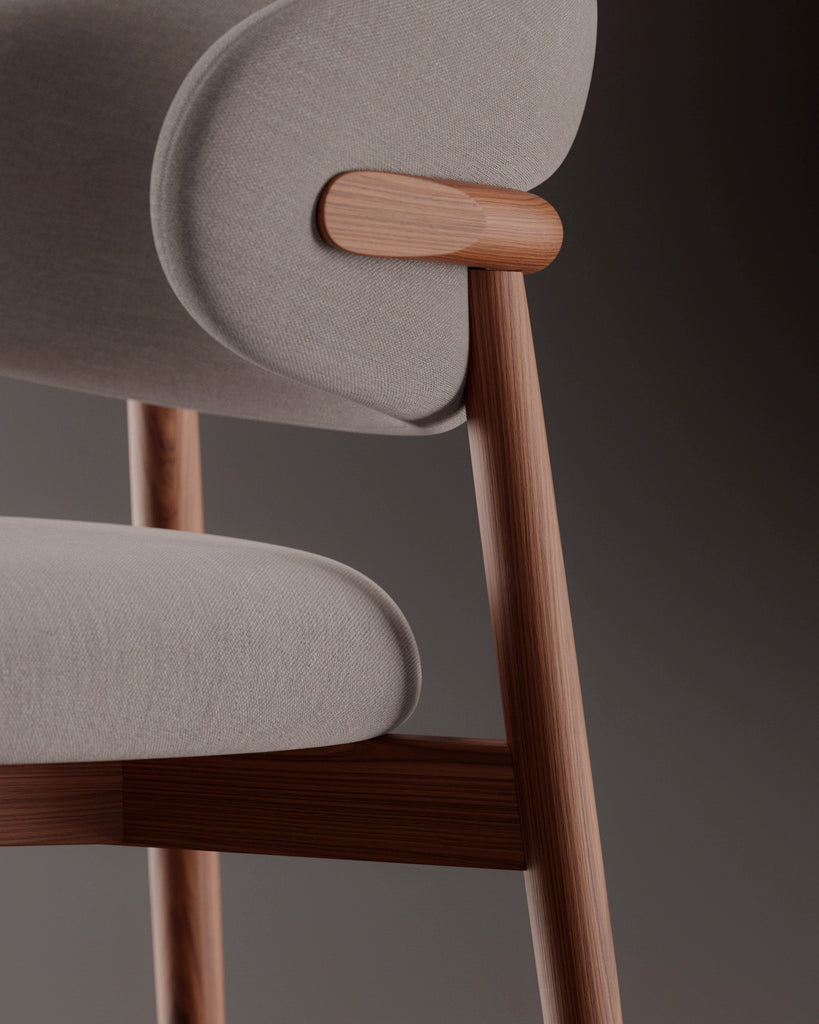 Rosewood Crown Cut Oiled Veneer Wood 02 PBR Texture - Example Scene Visualization | Superellipse